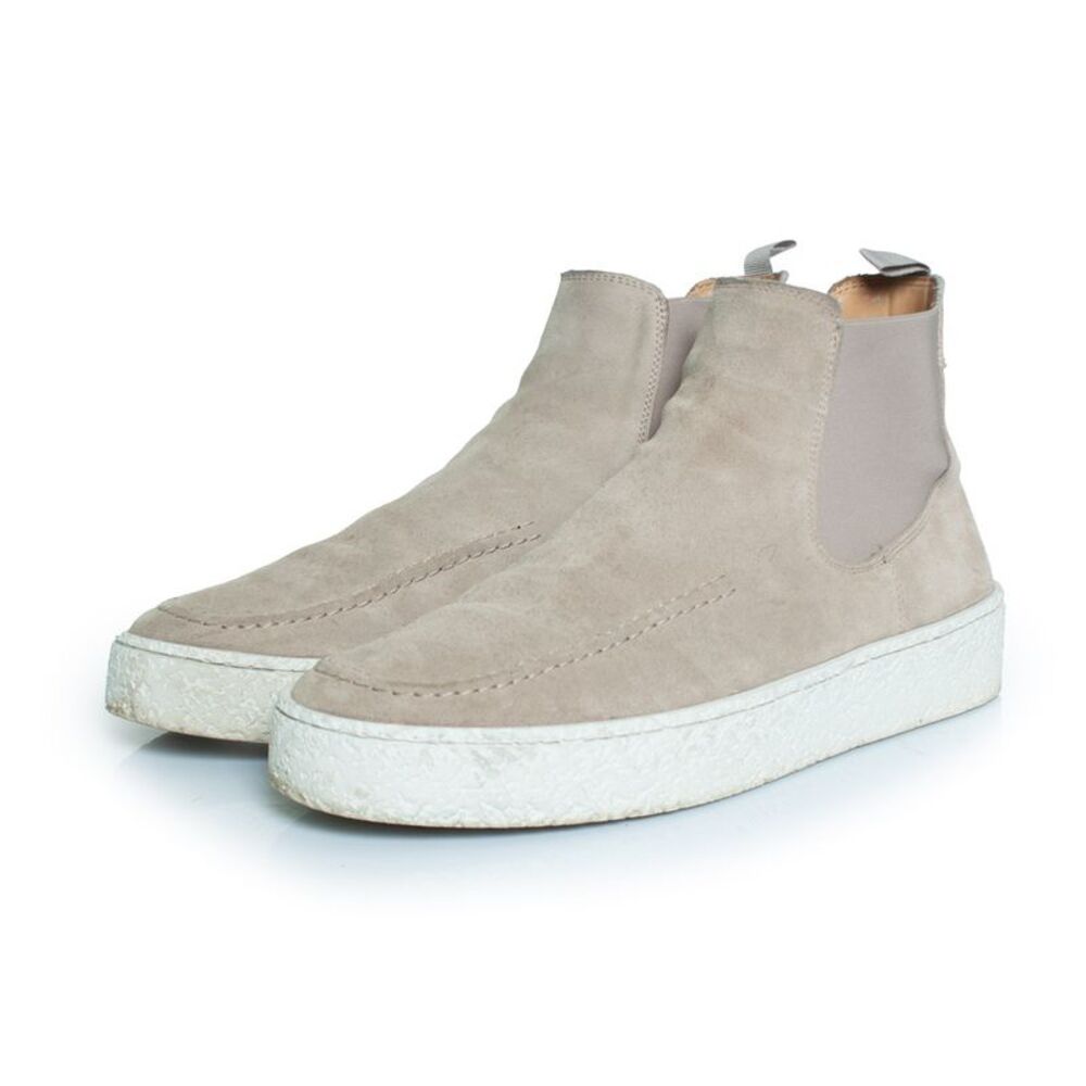 Posa, High suede Chelsea boots in grey suede